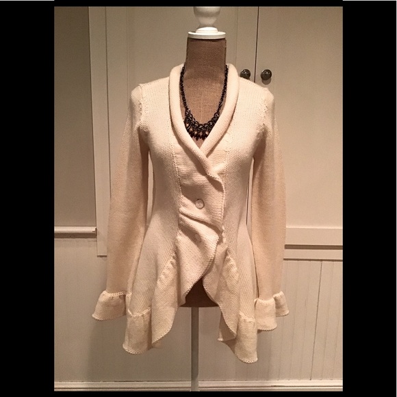 Moda International Cascading Cardigan S - Picture 6 of 6